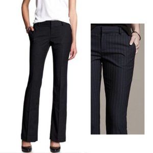 Banana Republic Martin Fit Black Pinstripe Pants 2